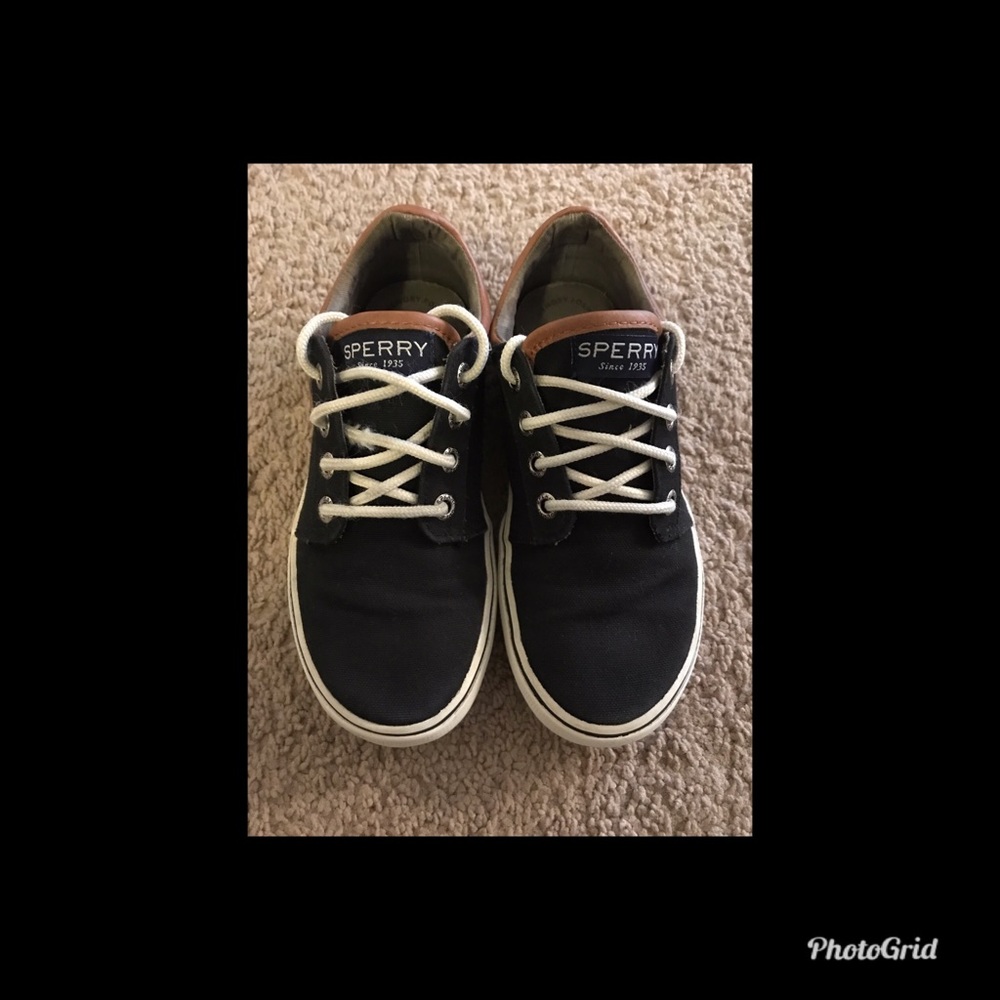 Sperry kids shoes worn
